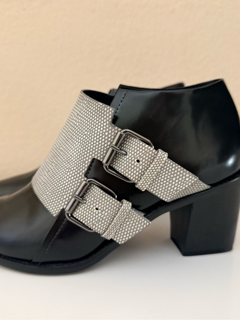 Tibi Billie Double Monk Strap Ankle Boots